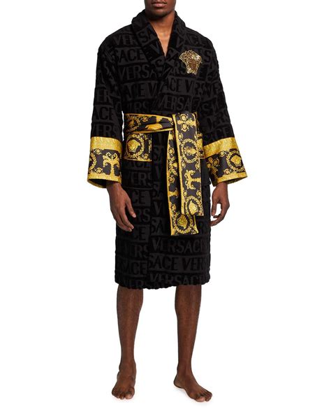 versace robe myer|versace bathrobes for men.